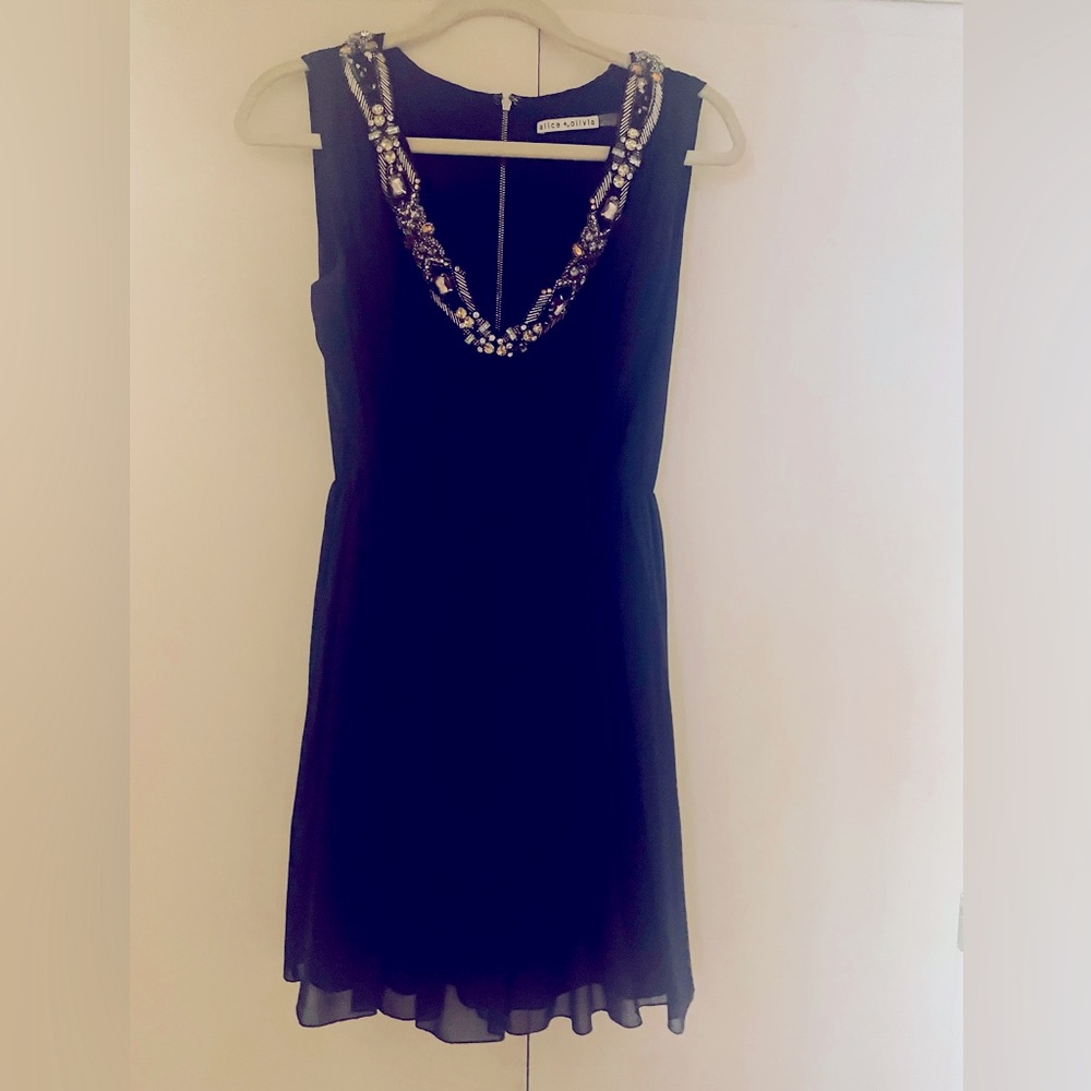 Jeweled necklace in royal blue Alice and Olivia dress size 4